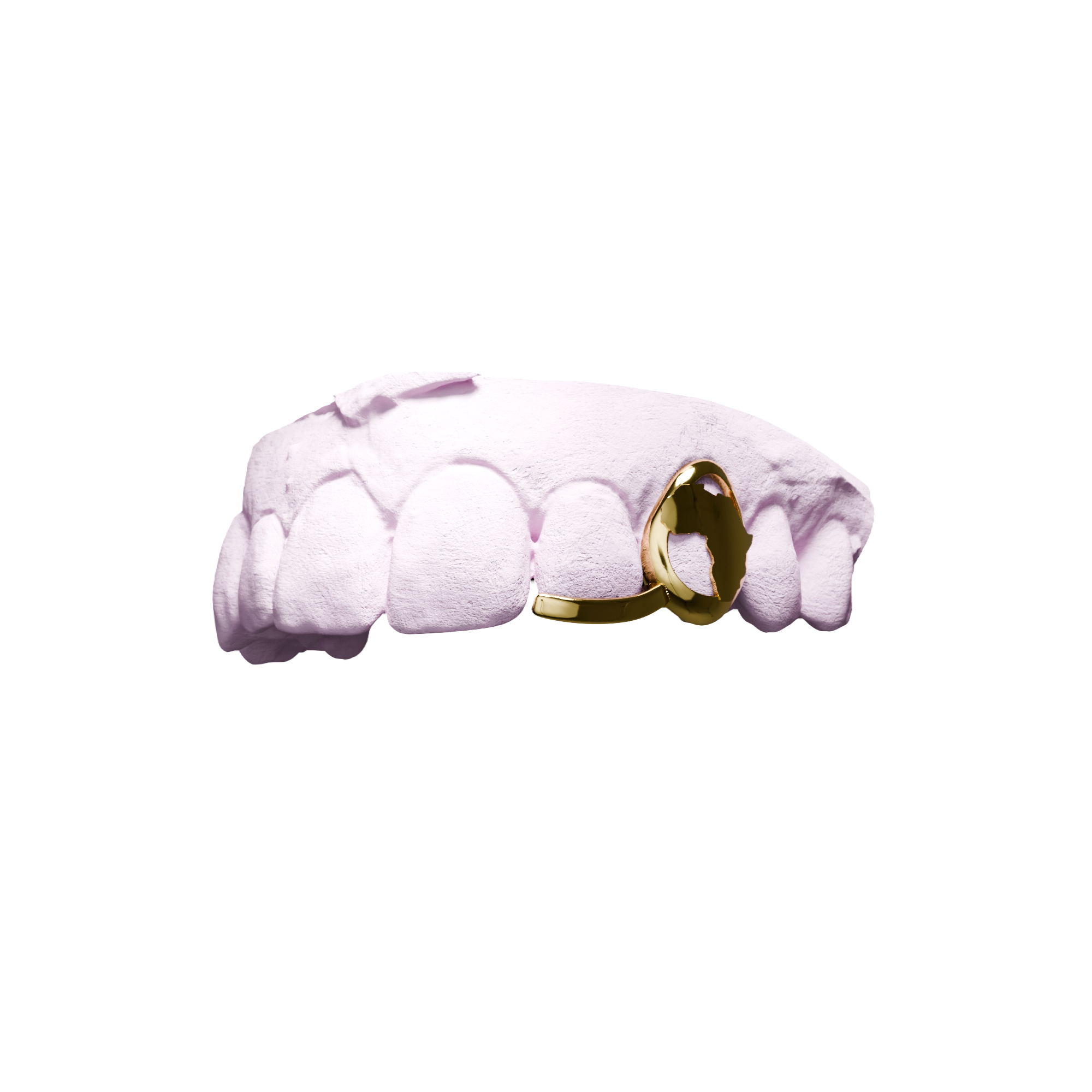 Grillz Fenêtre 3D Afrique + Barre – Afrique en relief sur fenêtre et barre, or, vue 3/4